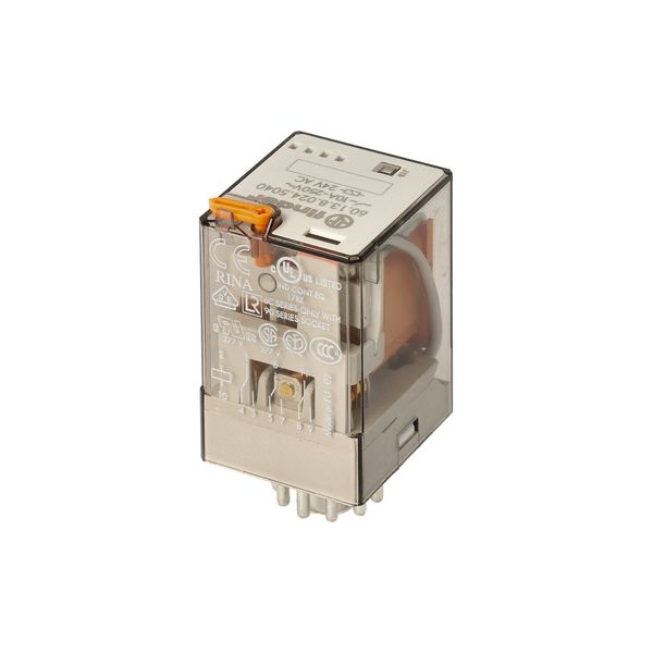 Rel. 3CO 10A/12VAC/Agni+Au/Test button/Mech.ind (60.13.8.012.5040) image 5