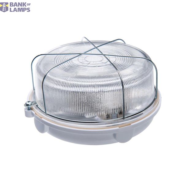 SAUNA-7061N, E27, 25W, black-bakelite, cover transparent-glass, IP54, steel cage image 1