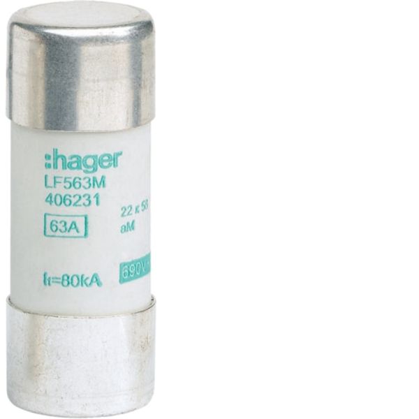 FUSE 22X58,63A AM,690VAC LF563M image 1