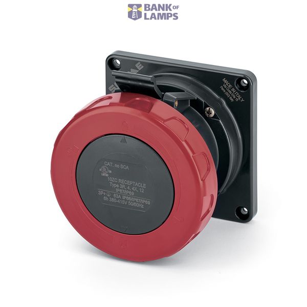 RECEPTACLE 60A 4P 5W 7h IP67 3ØY277/480V image 1