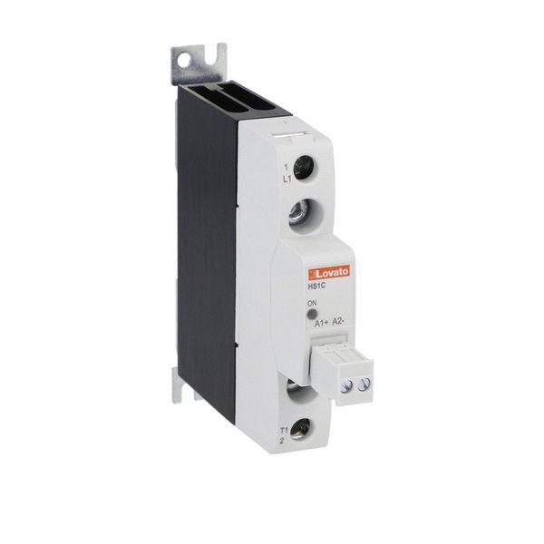 Solid state relay complete with heatsink, single-phase, 20A, 90...280VAC, screw terminals image 1