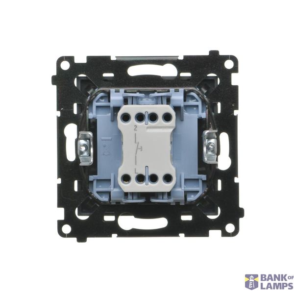 Single socket outlet with earthing for IP44 version with frame seal, with shutters, (module), Simon 24, IP44, 16A, white, Flap color: Same as a cover image 1