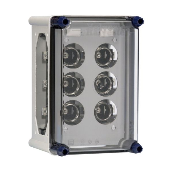 Power distr.encl. 2x63A DIII incl. bus bars image 1