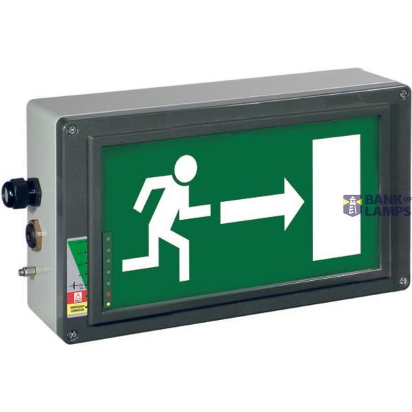 Ex-escape sign luminaires EX-LITE NLT with integrated emergency light function for zone 1/21, Pictogram: EN 1838, Arrow: 3 Clock image 2