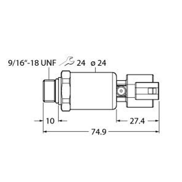 Pressure Transmitter With Current Output (2-Wire)   PT600R-2121-I2-DT043P image 1