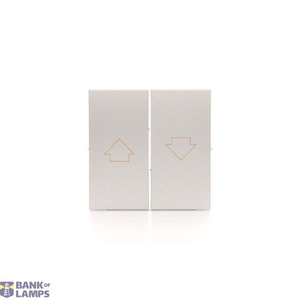 Rockers for roller blind push button SZP1M, Silver matt, metalic image 1