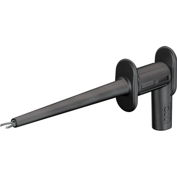 Clamp test probe, black, max. 2 mm, L 75 mm, CAT II, socket 2 mm, 65.9187-21 image 1