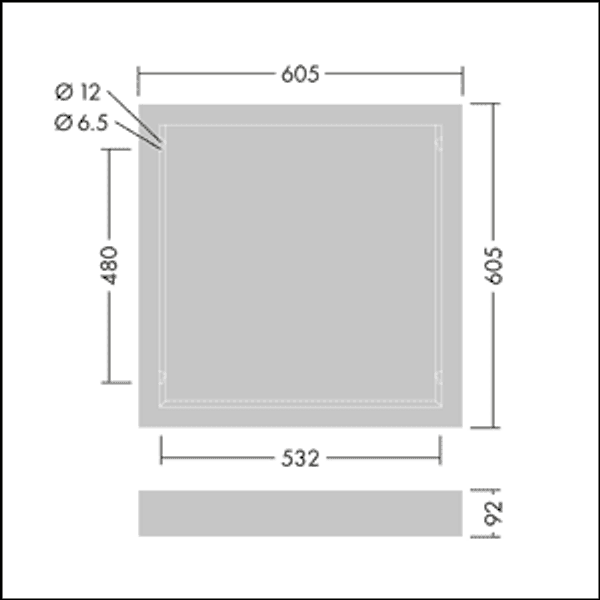 BETA 3 IQ BEAM SURFACE MOUNT KIT Q600 - Installation accessory image 2