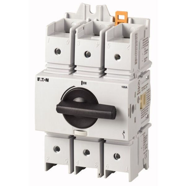 Switch-disconnector, R9, UL98, 60 A, service distribution board mounting, 3 pole, With black rotary handle image 1