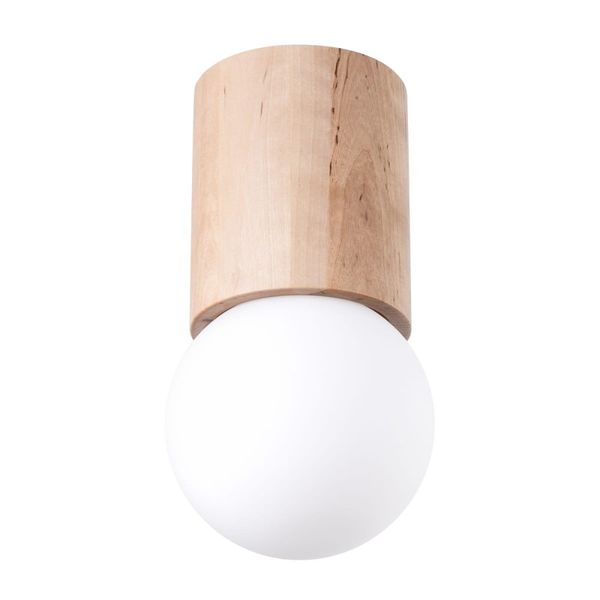 BOOMO 12 CEILING LAMP NATURAL WOOD G9 1X8W IP20 image 1