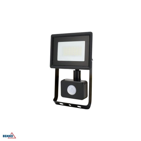 LED FLOODLIGHT SMD KASTEL 20W 6500K 1660LM IP65 PIR BLACK image 1