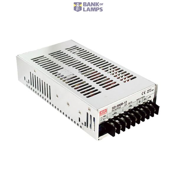 SD-200C-12 DC/DC Converter 36-72V:12V 16.7A 200W, MEAN WELL image 1