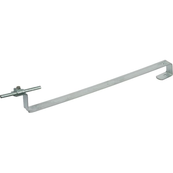 Roof conductor holder DEHNQUICK St/tZn f. Rd 6-10mm with brace L 410mm image 1
