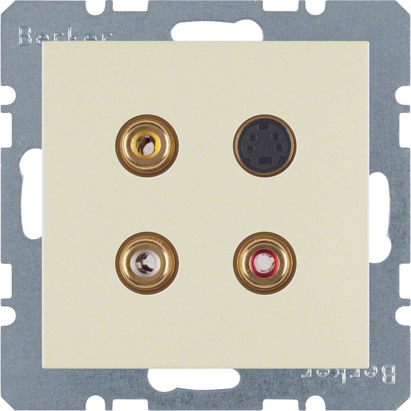 3 x Cinch/S-Video soc. out., S.1, white glossy image 1