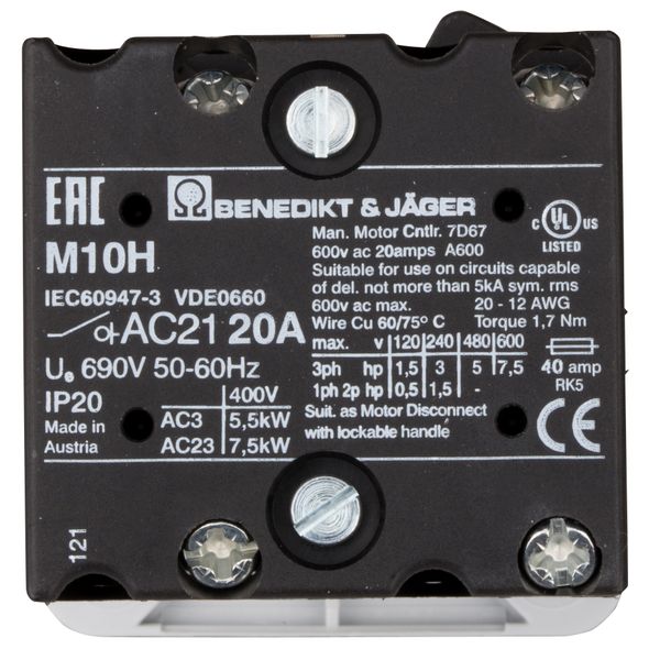 Changeover switch 1-pole, central mounting 22,5mm image 4