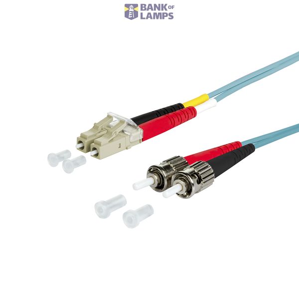 OpDAT patch cord LC-D/2xST OM3, 15.0 m image 1