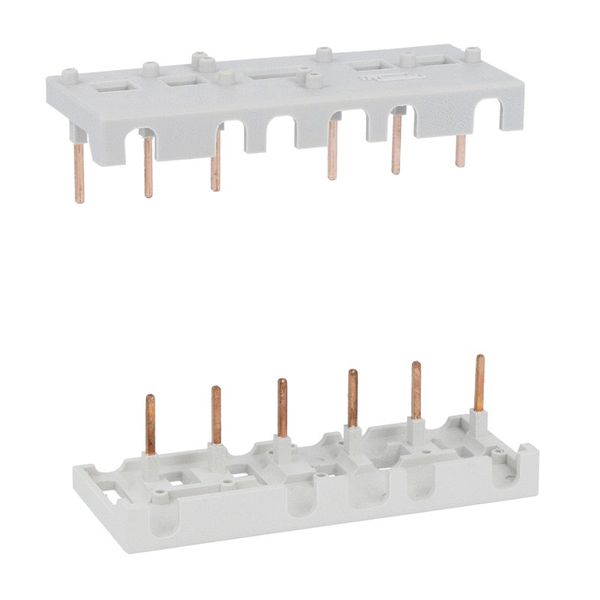 Rigid connecting kit for three-pole reversing contactor assembly, for contactors BF26...BF38 side by side with BFX50... interlock image 1