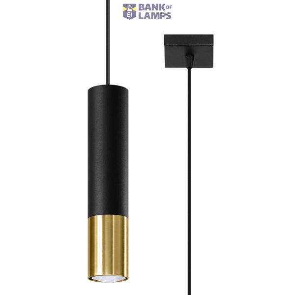 HANGING LAMP LOOPEZ 1 BLACK/GOLD GU10 1X40W IP20 image 7
