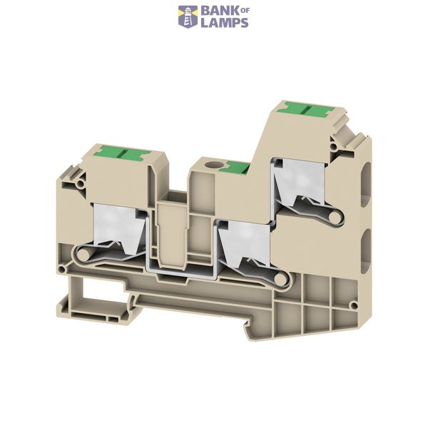 Feed-through terminal block, SNAP IN, dark beige, 10 mm², 57 A, 1000 V image 1