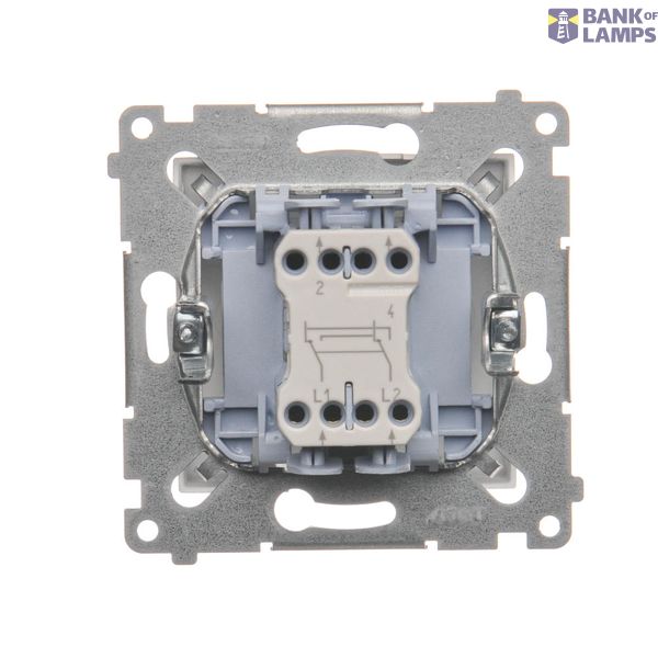 Quadruple frame for plasterboard boxes, cream white/electro white image 1