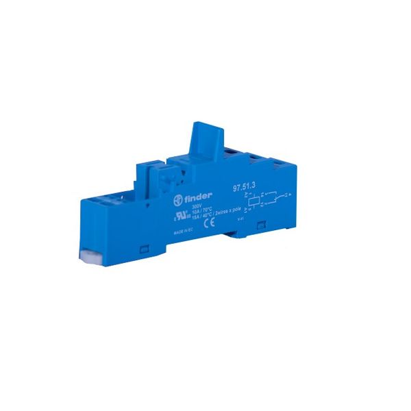 Klem aansluitvoet blue for 35mm.rail, 46.61 mod.99.80 (97.51.3) image 2