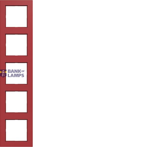 Cover frame 5-way, A.1, glossy red image 1