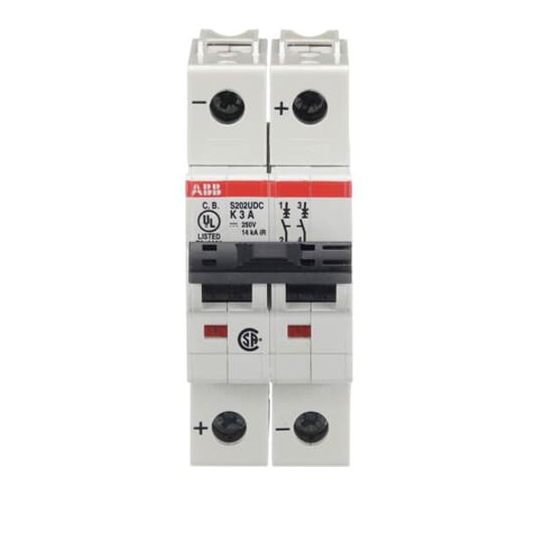 S202UDC-K3 Miniature Circuit Breaker - 2P - K - 3 A image 3