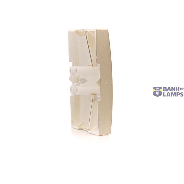 Double button for switches and push buttons, matt aluminum image 1