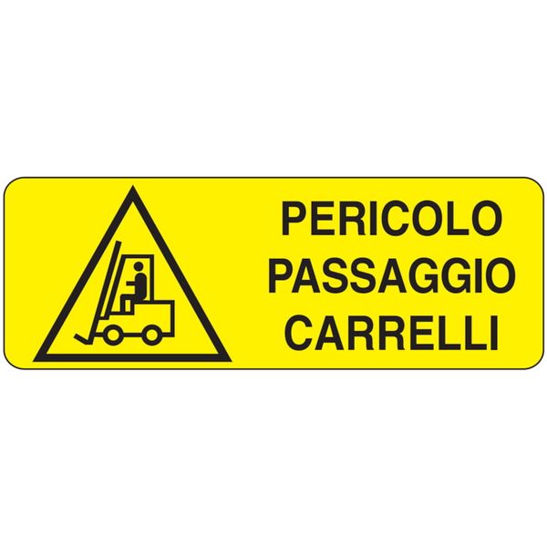 Rectangular danger sign - 350 x 125 mm image 1