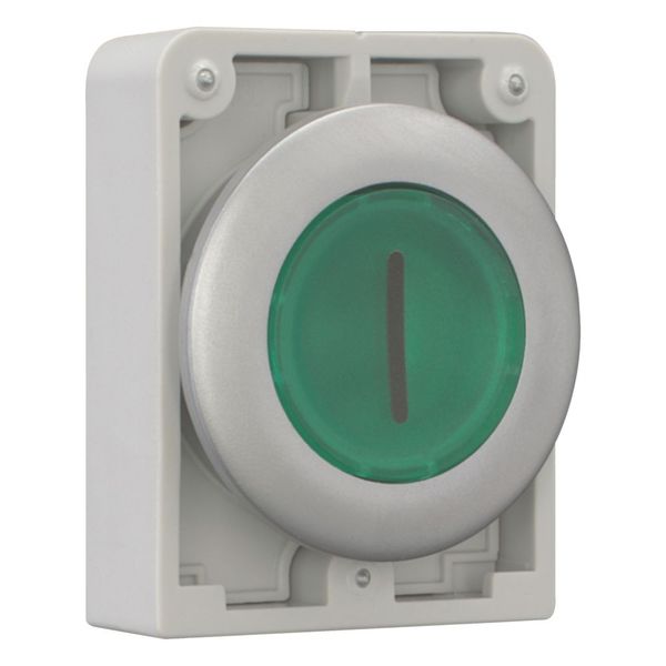 M30C-FDRL-G-X1 Illuminated pushbutton actuator, RMQ-Titan, Flat, maintained, green, inscribed, Metal bezel image 13