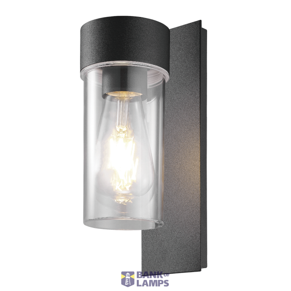 Alpine Wall Lantern Max.15W E27 Black image 1