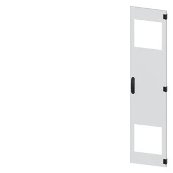 SIVACON, door, right, with cutout for filter fan, with ventilation openings image 1