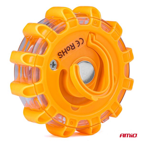 Road Portable LED Warning Light with working torch function 3xAAA IP65 12SMD + 3SMD image 1