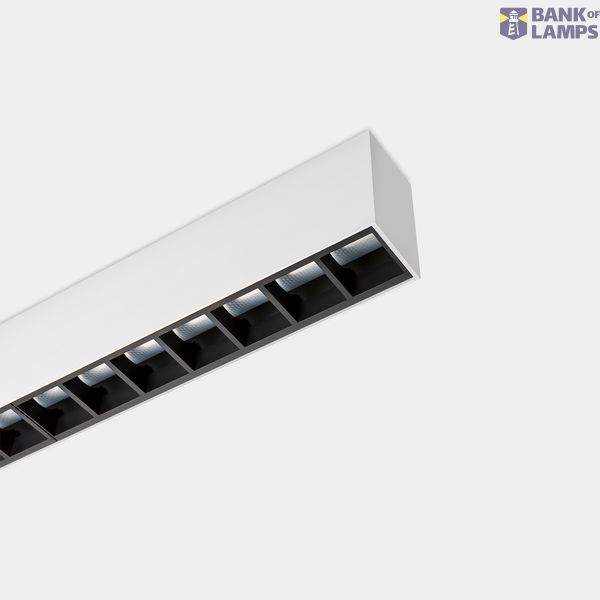 Lineal lighting system Infinite Pro 1700mm Suspended Hexa-Cell 45.57W LED neutral-white 4000K CRI 90 DALI D4i Black IP40 1611lm image 1