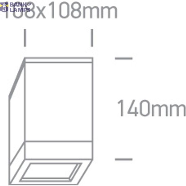 GREY SQUARE CEIL PAR30 20W IP54 image 4