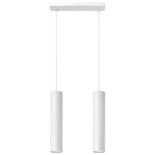 HANGING LAMP LAGOS 2 WHITE GU10 2X40W IP20 image 1