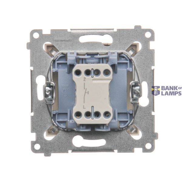 Roller blind momentary switch with key, 5A, anthracite, metalic image 1