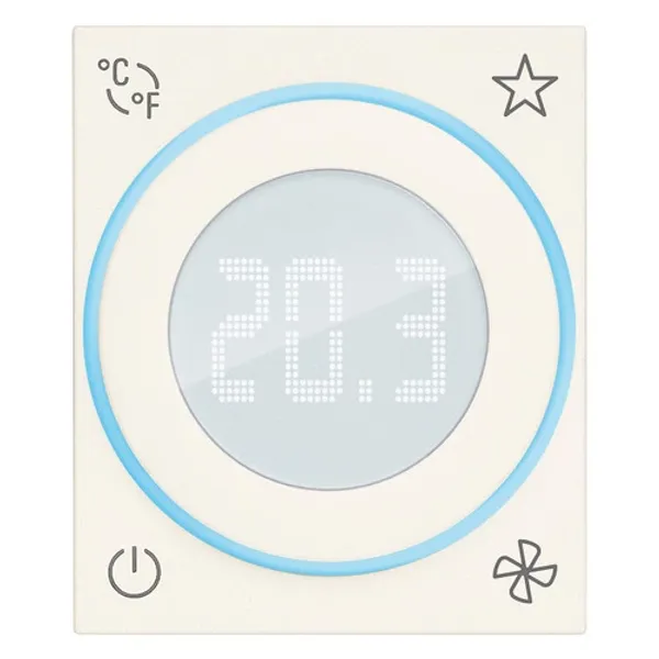 IoT dial thermostat FAN 2M white image 1