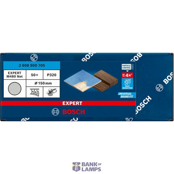 EXPERT M480 Sanding Net for Random Orbital Sanders 150 mm, G 320 50-pc image 2