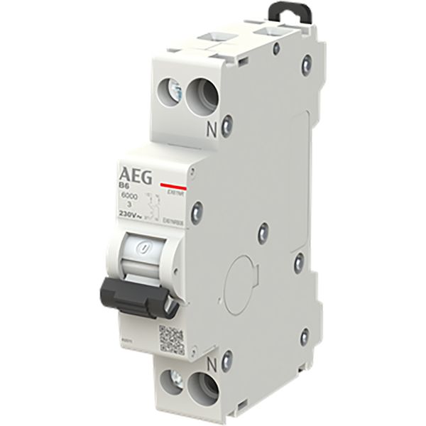Installatieautomaat 1P+ N, B Kar. 6A, 6kA 1 mod image 1