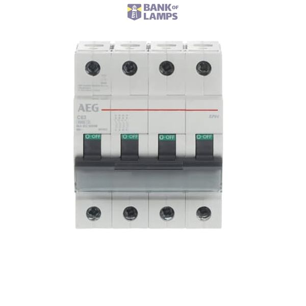 EP64 C63 Miniature Circuit Breaker - 4P - C - 63 A image 4