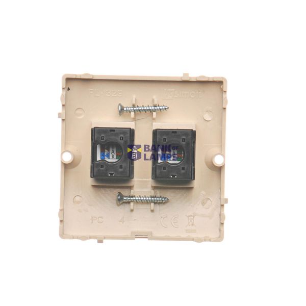 Touch panel 3 modules, Modul 1: 1 touch field, Module 2: 4 touch fields, Module 3: 4 touch fields, Fixing: horizontal, White pearl image 1