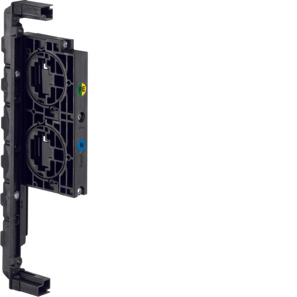 Busbar carrier,universN,rotatable,2 pole,for CU 20/30/40x5/10mm,left,1 image 1