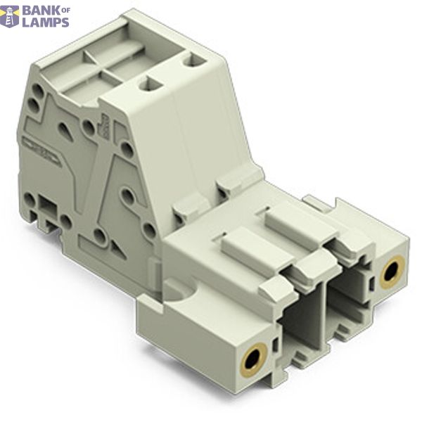 831-3202/109-000 1-conductor male connector; Push-in CAGE CLAMP®; 10 mm² image 1