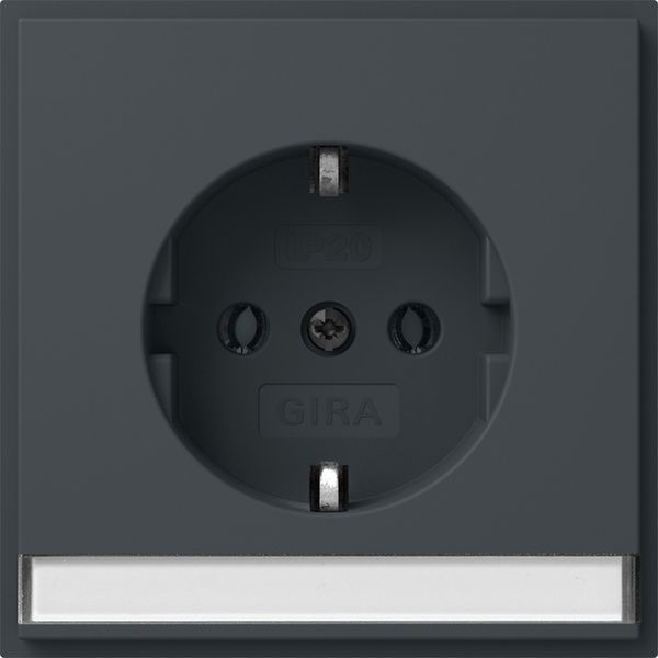 SCHUKO in.sp. + SH (IP20) Gira TX_44 anthra. image 1