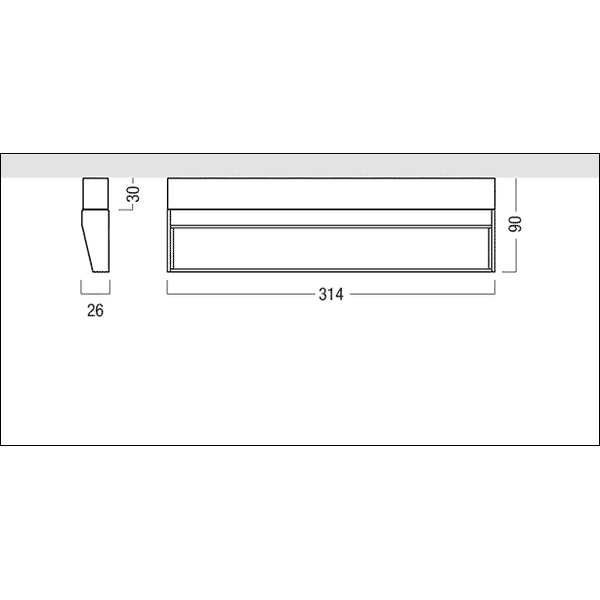 SUP2 M WW LED1000-930 LDO WH - LED wallwasher image 3