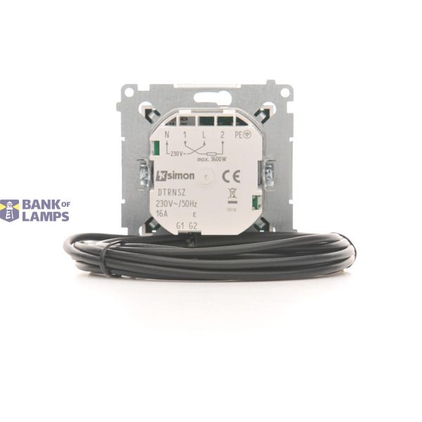 Electronic switch, 16A, light gray matt image 1