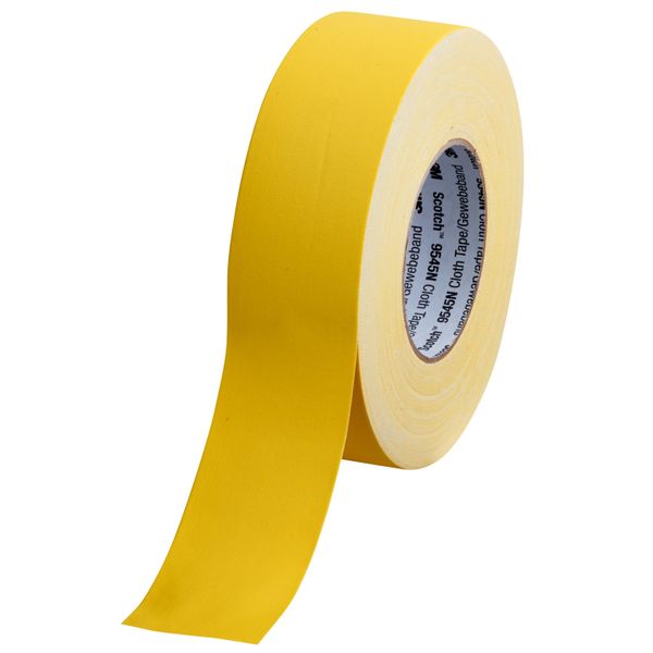 Scotch® 9545N Cloth Tape, Yellow, 50 mm x 50 m image 1