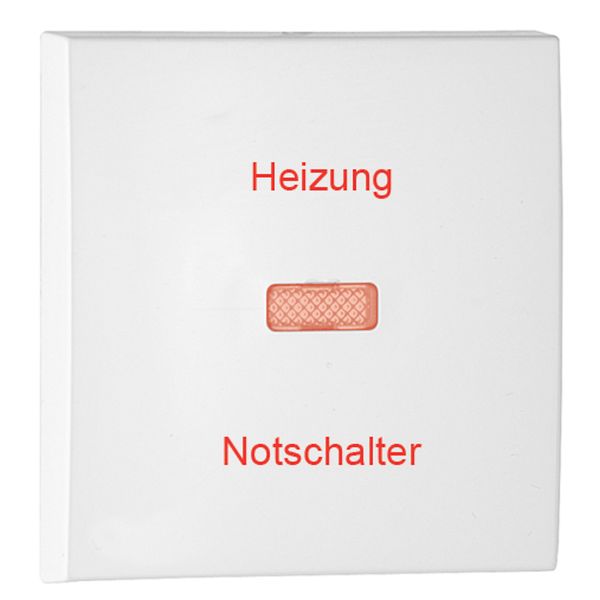 ROCK F/LIGH SW/P-BUT "HEIZUNG NOTSCHALTER" WH image 1