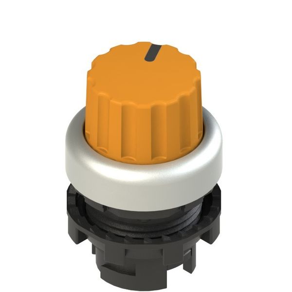 Knob selector, 2 positions orange with marking image 1